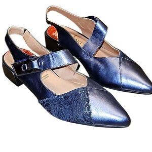 Dorking by Fluchos Womens Leather Sling back size 40 LIKE NEW!